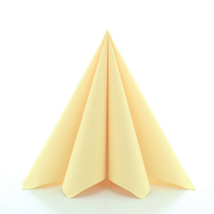 Luxury napkins light yellow 12x - 40x40 cm