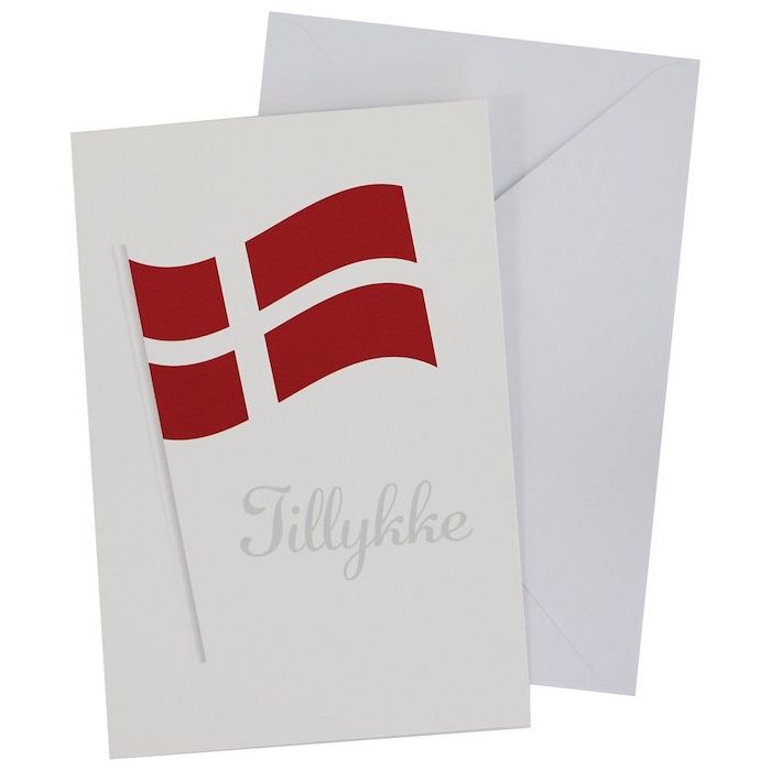 Dannebrog Congratulations Card With Envelope