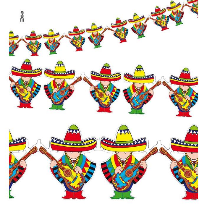 Mexican mariachi garland - 3 m