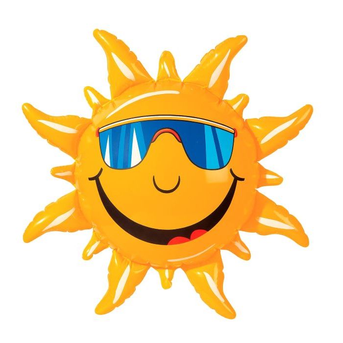 Inflatable sun with sunglasses - 60 cm