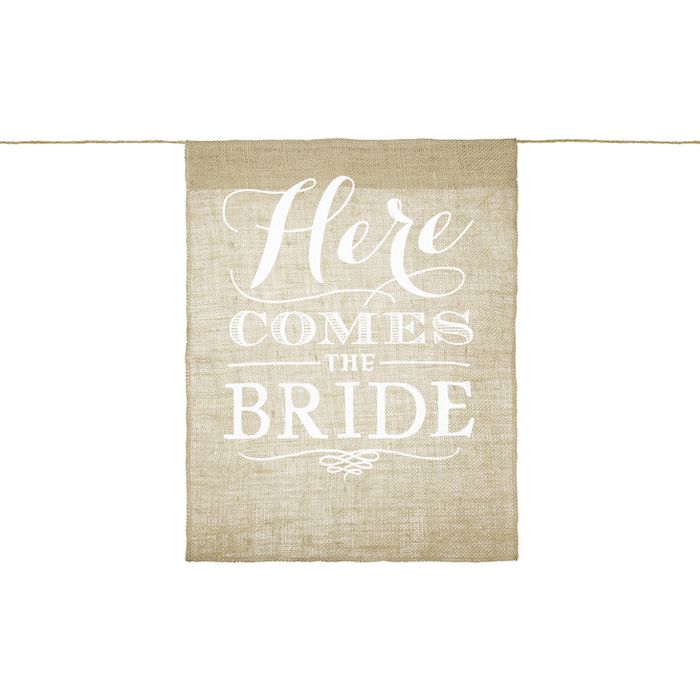 "Here Comes The Bride" Sign - 41 x 51 cm