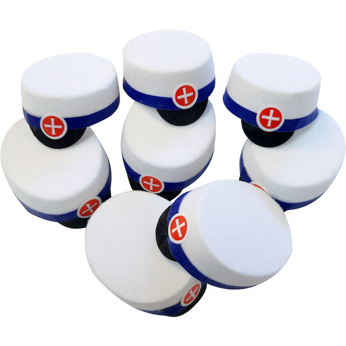 Mini Graduation Cap Blue 8x - 2.5 cm