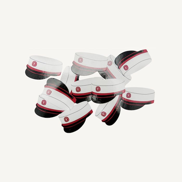 Red Student Cap Confetti 20x - 5 x 4 cm