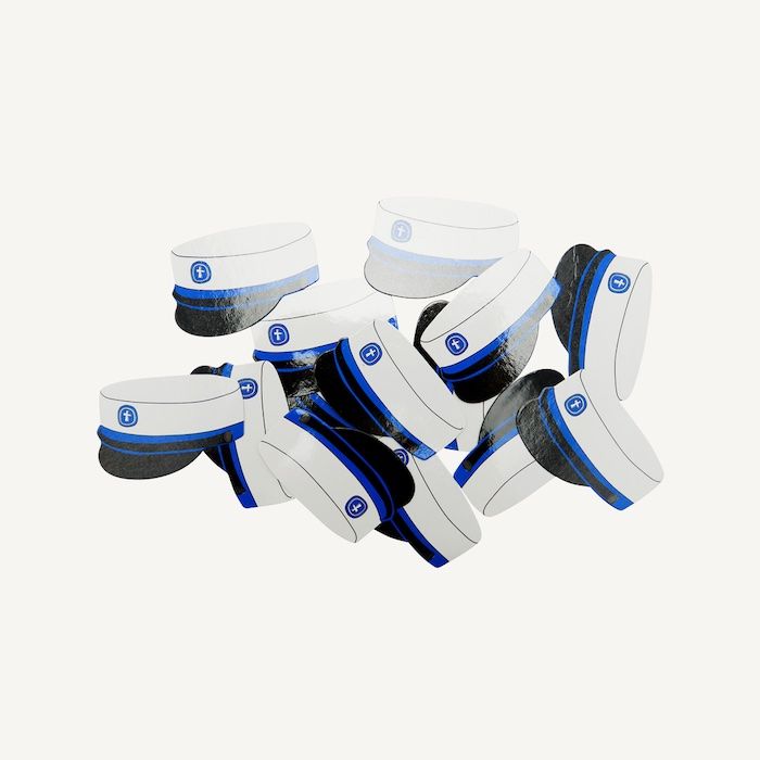 Blue Graduation Cap Confetti 20x - 5 x 4 cm 