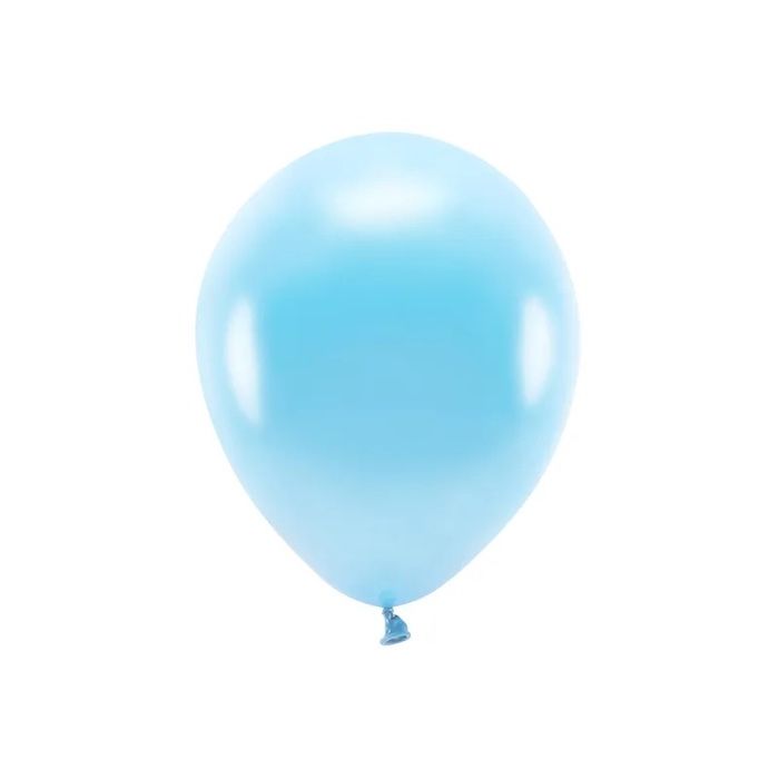 Metallic Lyseblå balloner 100x - 30 cm