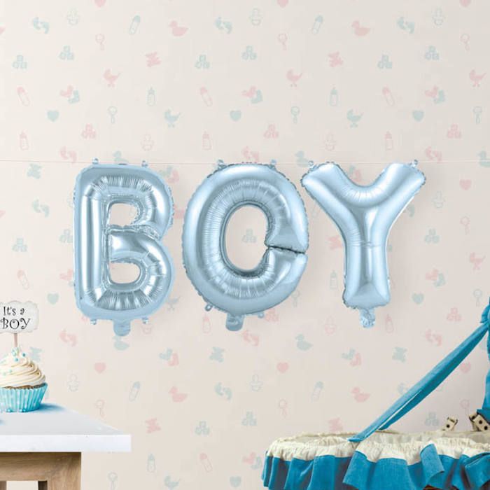 BOY light blue foil balloon - 36 cm
