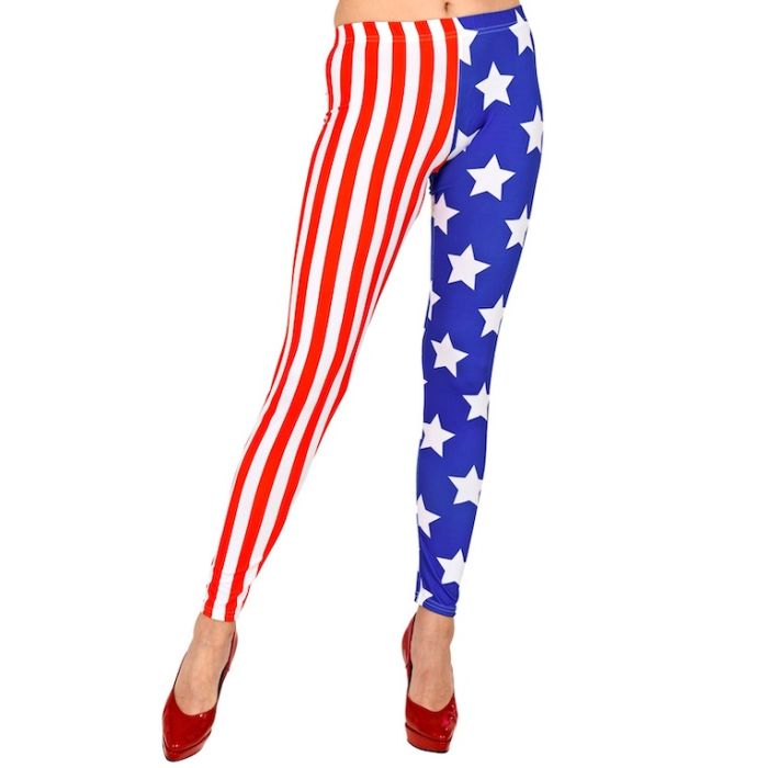 USA leggings with stripes and stars