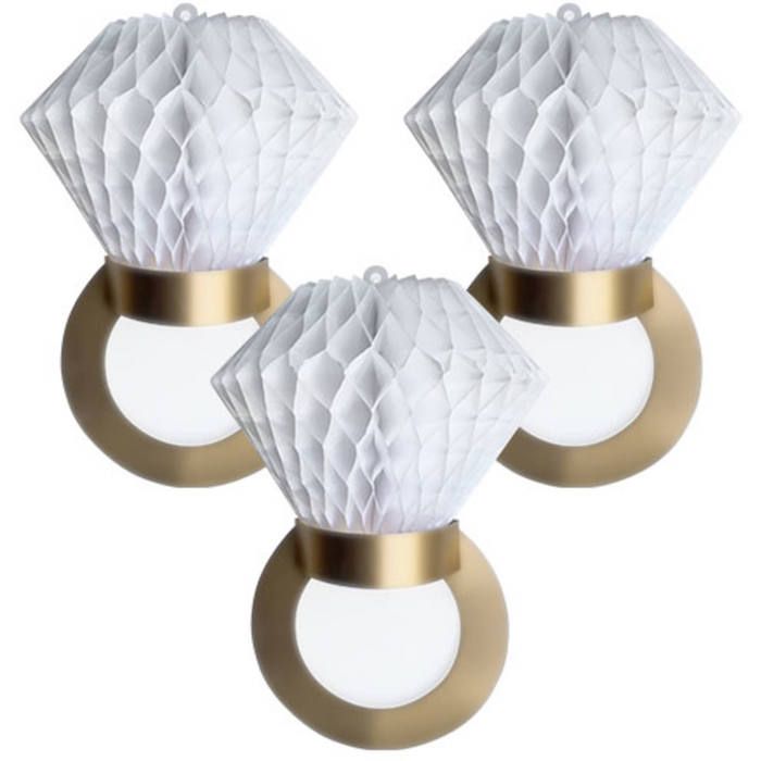 Honeycomb Rings 3x - 28 cm