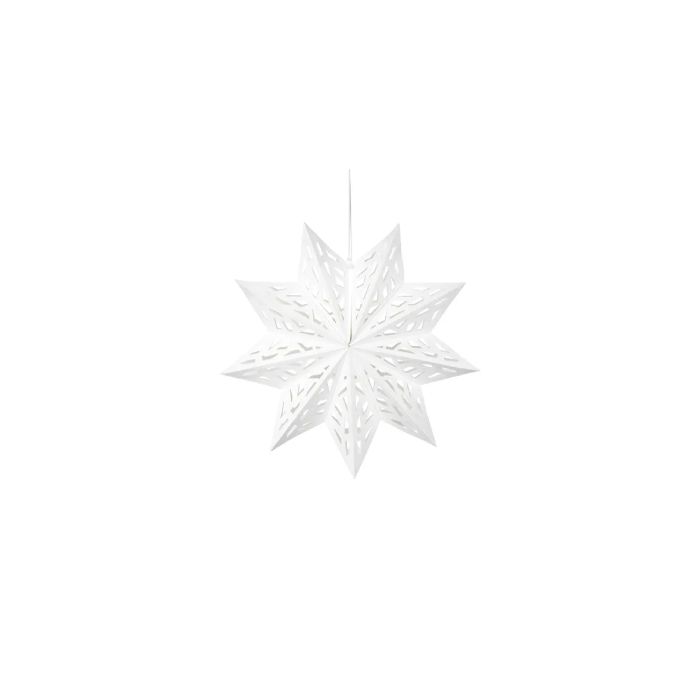 Christmas star paper hanging white 50 cm