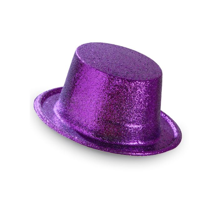 Purple glitter party hat