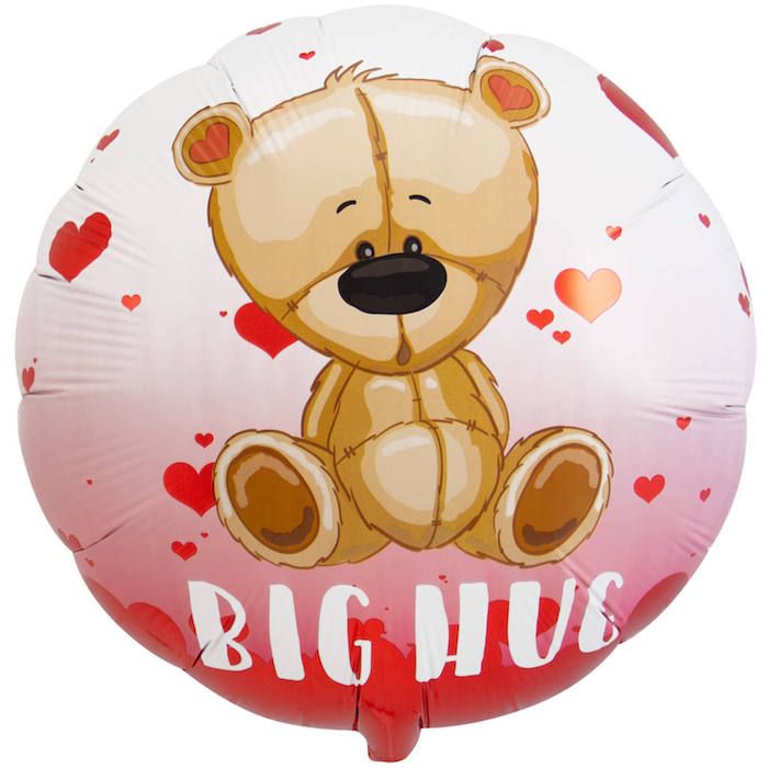 "Big Hug" Foil Balloon with Bear - 45 cm