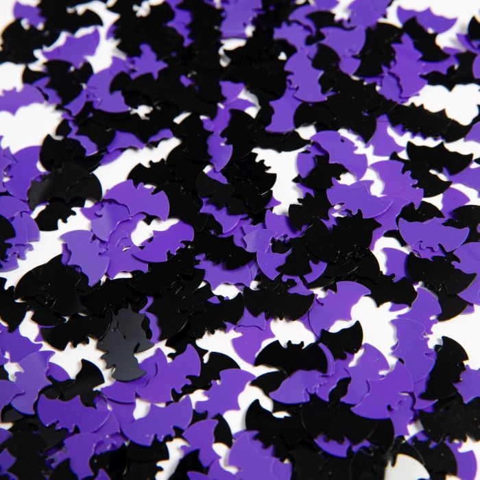 Purple and Black Bat Table Confetti - 14 g