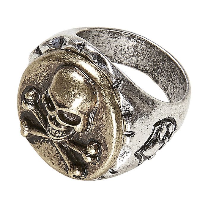 Kranie skelet ring