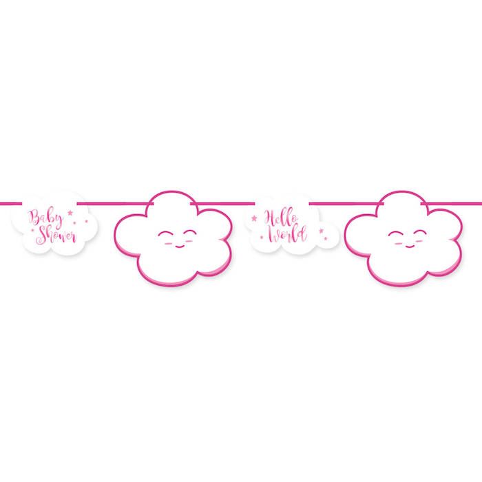 Baby Shower Garland Pink - 4 m