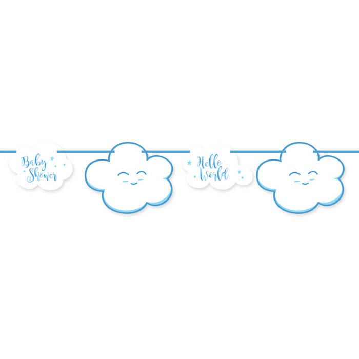 Baby Shower Garland Blue - 4 m