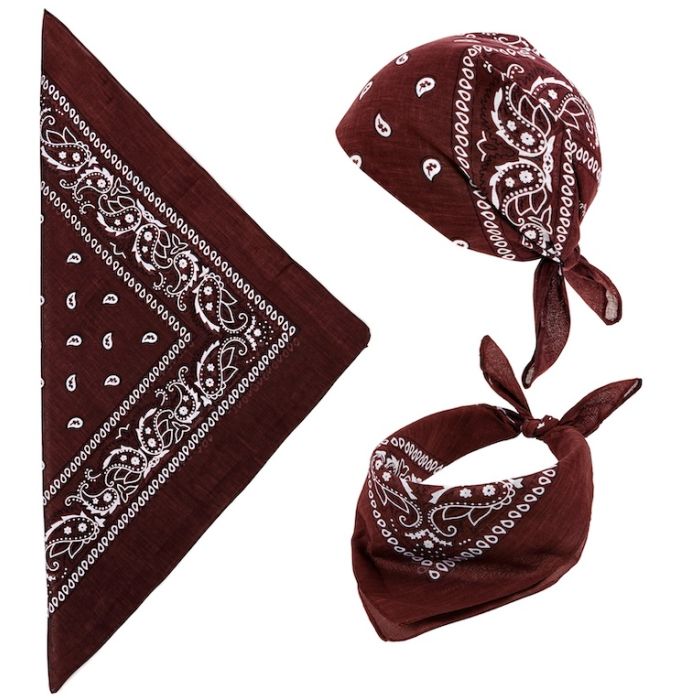 Brown Bandana - 55 x 55 cm