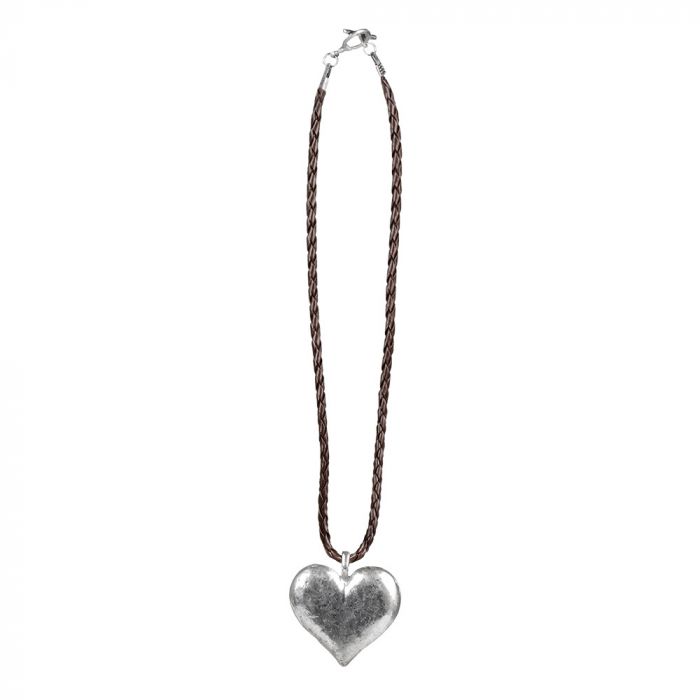 Oktoberfest Heart necklace silver