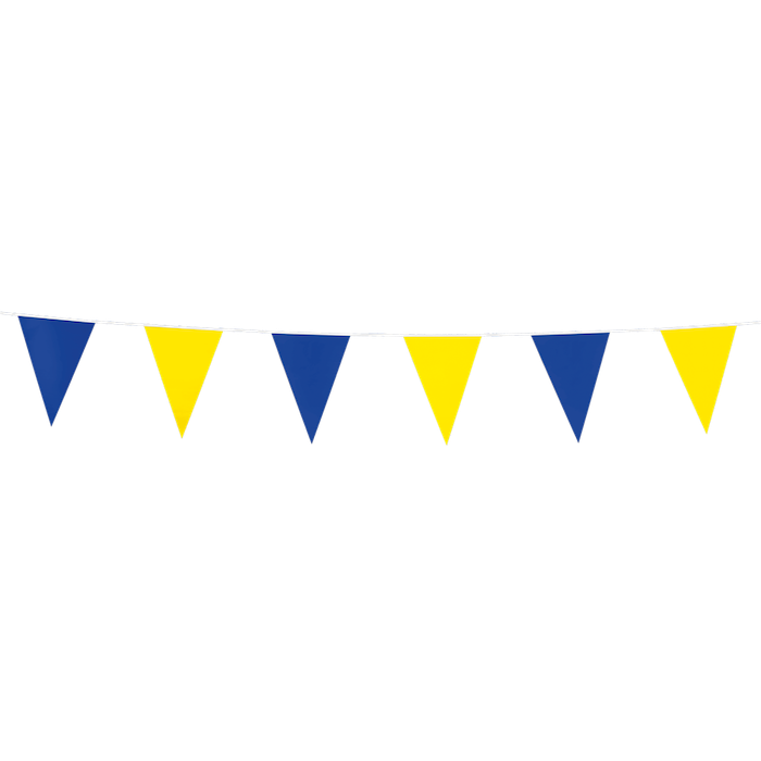 Blue and Yellow Flag Garland - Flag 10x15 cm - 3 meters