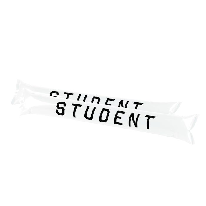 Student klappepølser hvid 2x