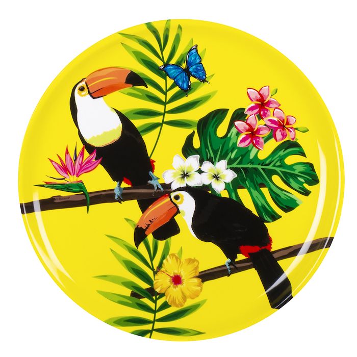Serving Tray with Toucans - 34.5 cm