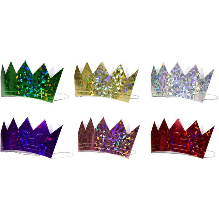 Holographic crowns 6x - 16x18 cm