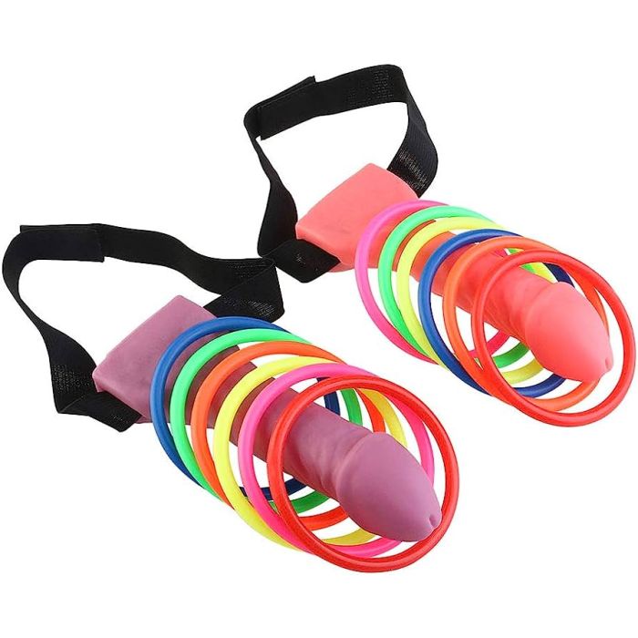 Penis Toss Game Includes 2 penises and 12 rings