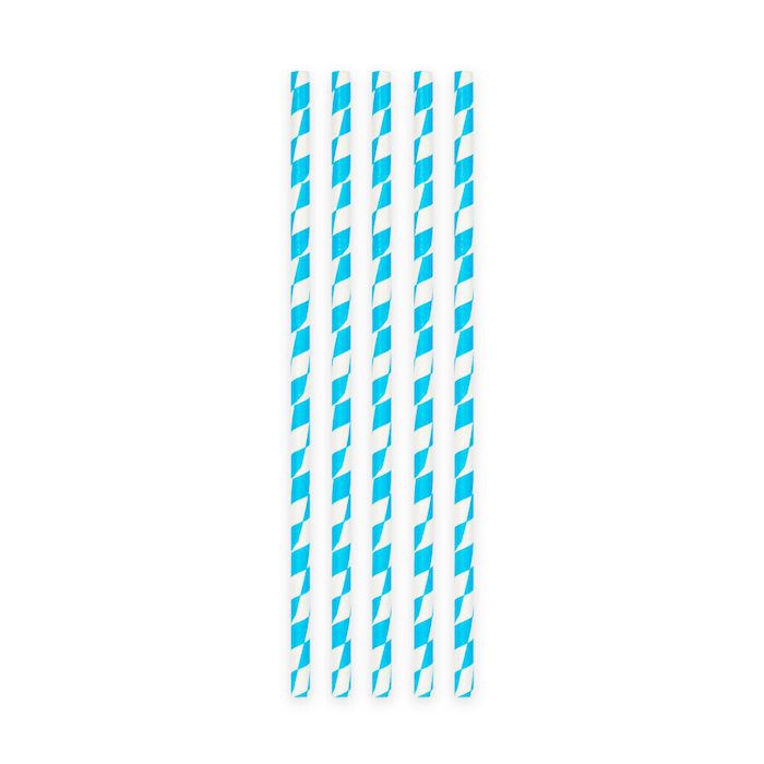 Oktoberfest paper straws 20x - 197x6 mm