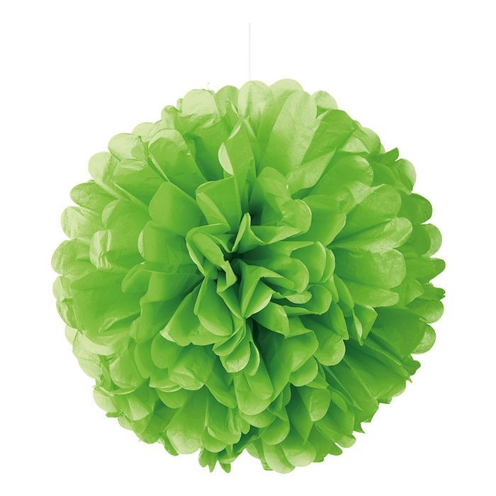 Neon green pompom - 30 cm
