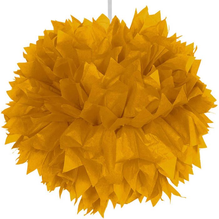 Gold pompom - 30 cm