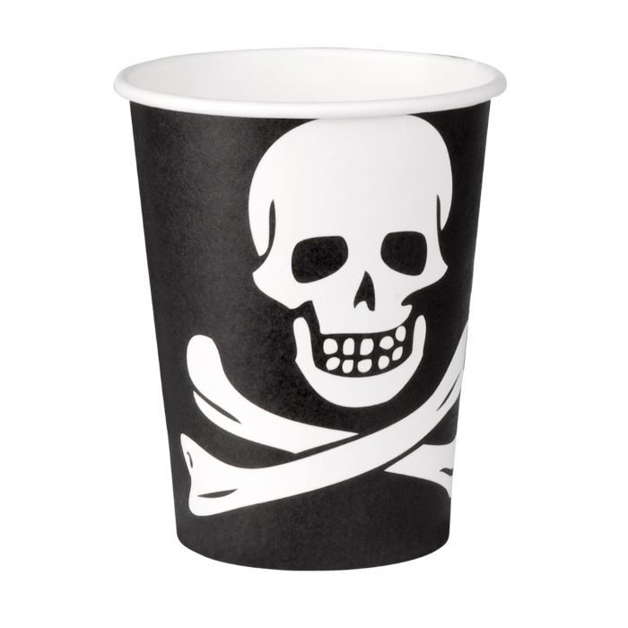 Pirate mug with skull 10x - 210 ml