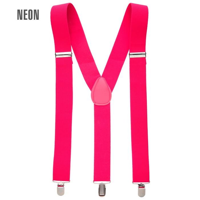 Neon pink braces