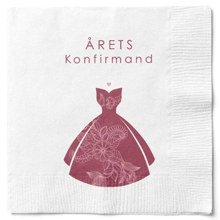 Napkins confirmation girl 20x The Old Pharmacy