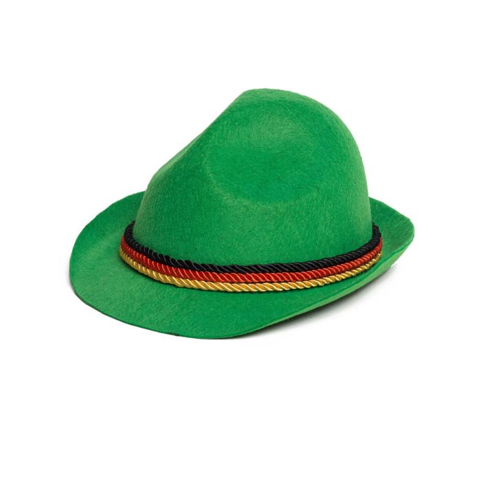 Tyrolean hat for Oktoberfest green one-size unisex