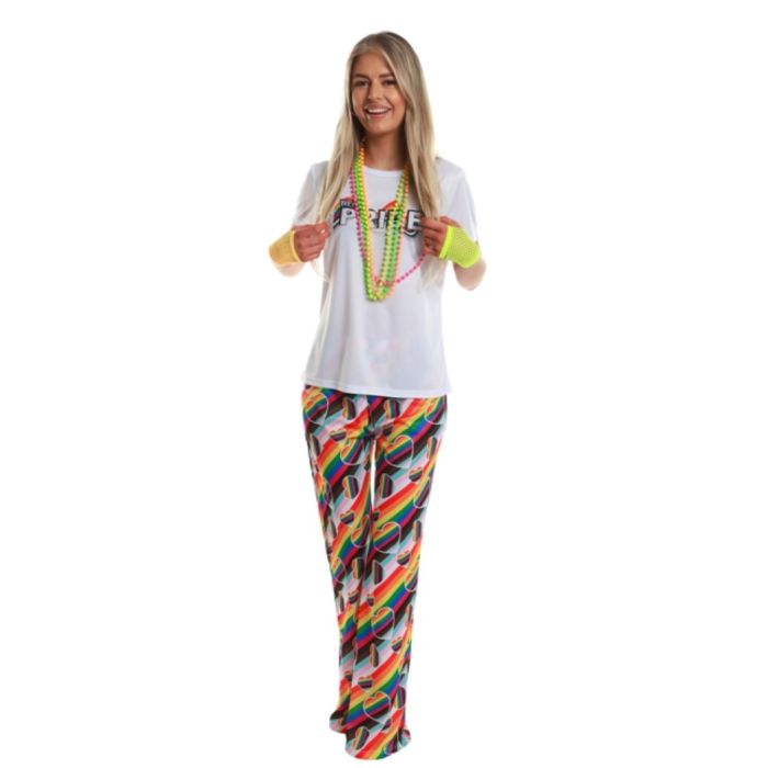 Rainbow pride trousers for women
