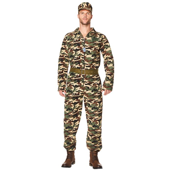 Soldat kamoflage kostume