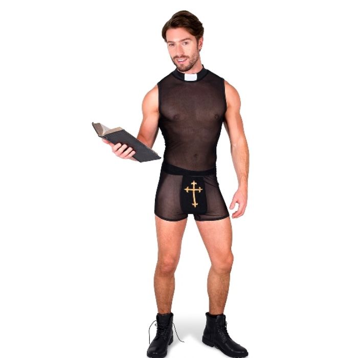 Religiøs præst synder kostume 