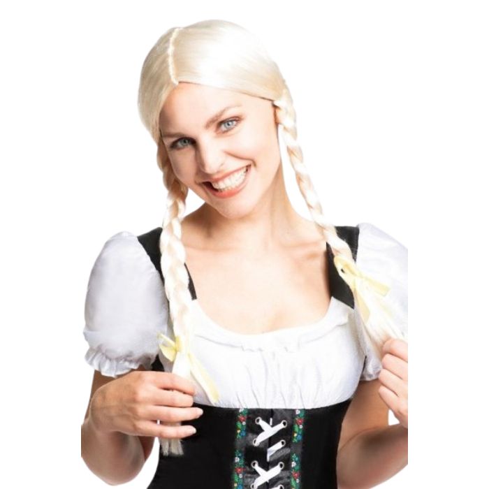Oktoberfest blonde wig Heidi one-size