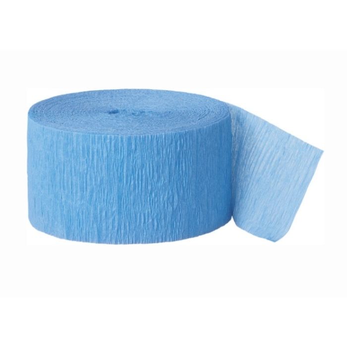 Baby Blue Crepe streamer 24m