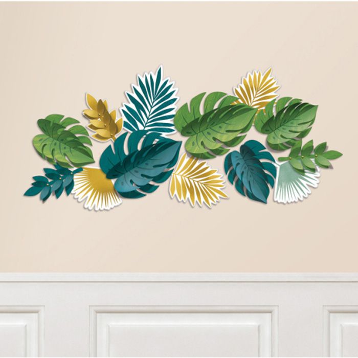 Monstera & Palme Dekoration 13x