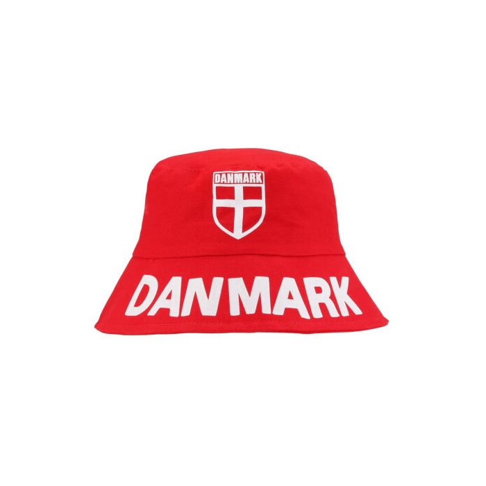 Danmark Bøllehat i Rød Og Hvid