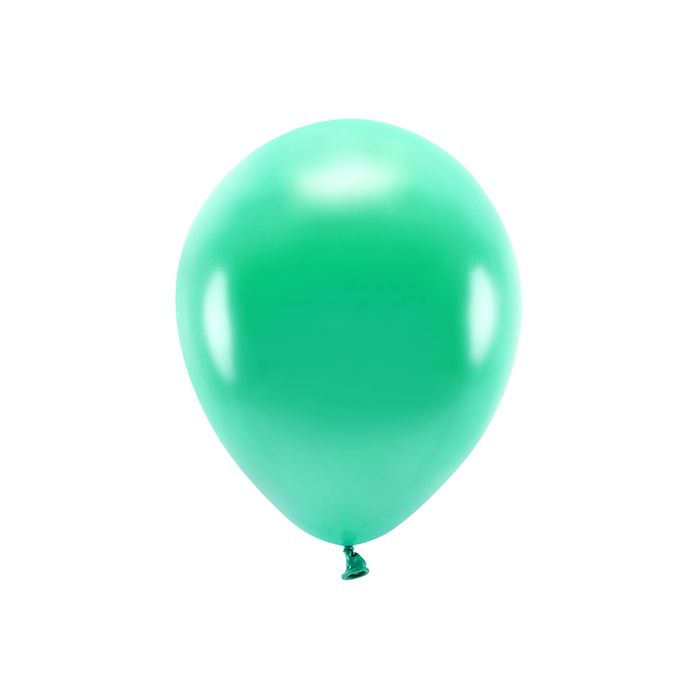Metallic Grøn Balloner 10x - 30 cm