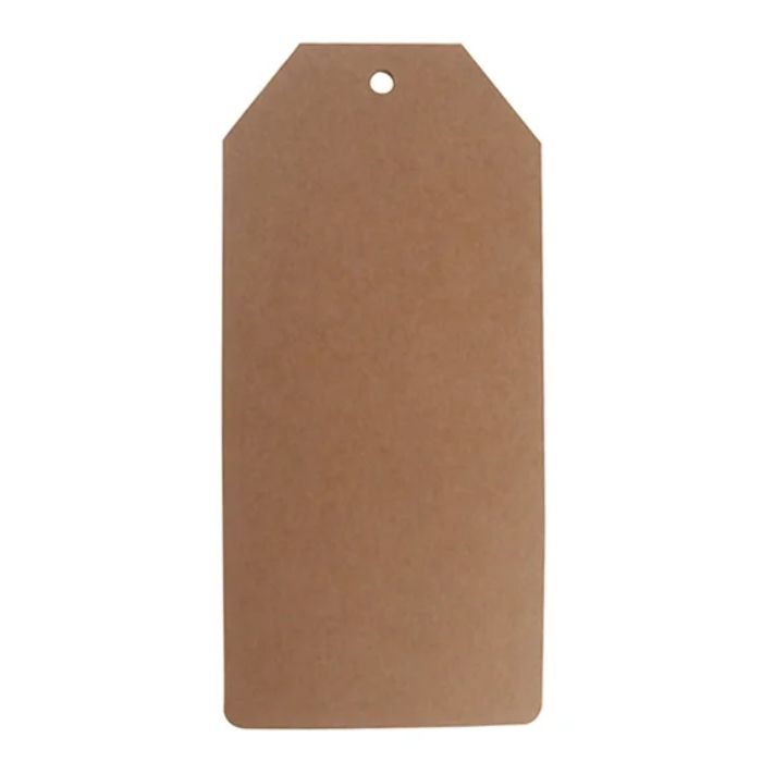 6 hexagonal brown gift tags 6x The Old Pharmacy