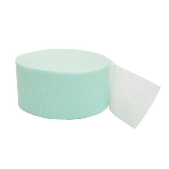 Mint green Crepe streamer 24m
