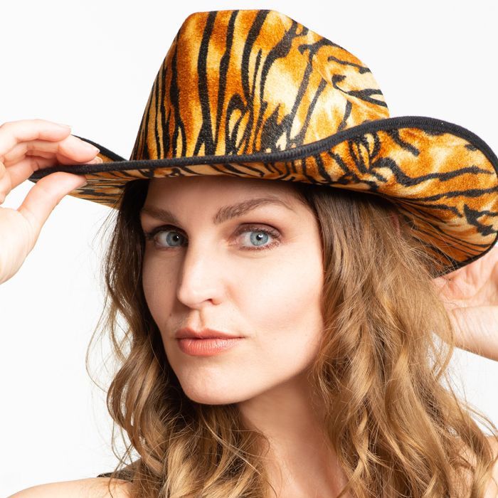 Tiger cowboy hat