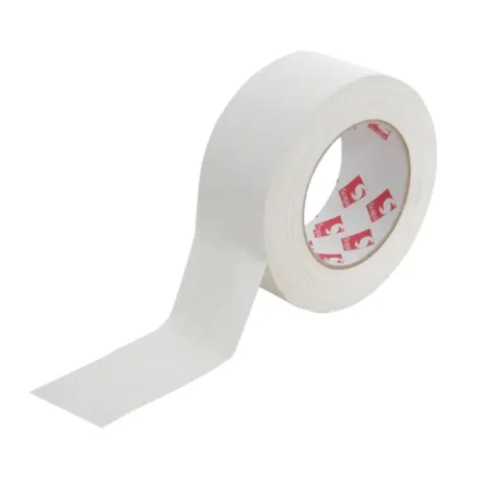 Hvid gaffa tape - 5 cm x 10 m