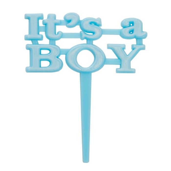 It's a boy cake decoration blue 8x