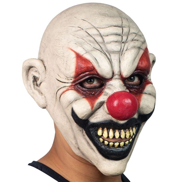 Creepy circus clown mask
