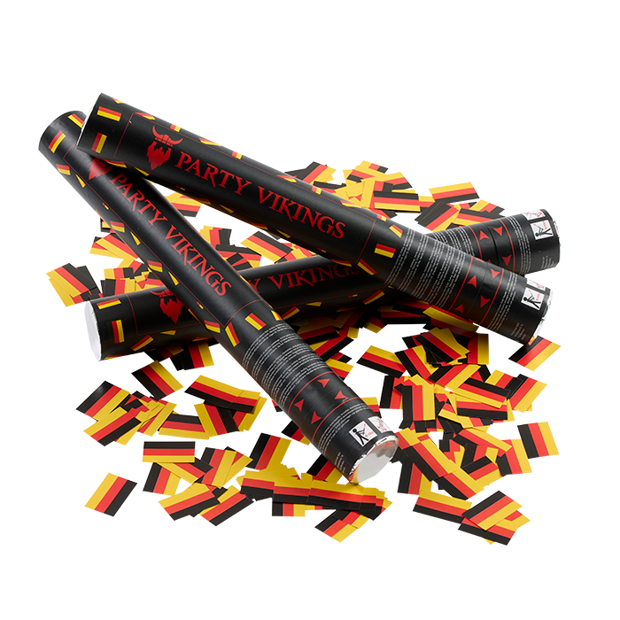Tyskland konfettirør 40 cm PartyVikings Rektangulær konfetti 