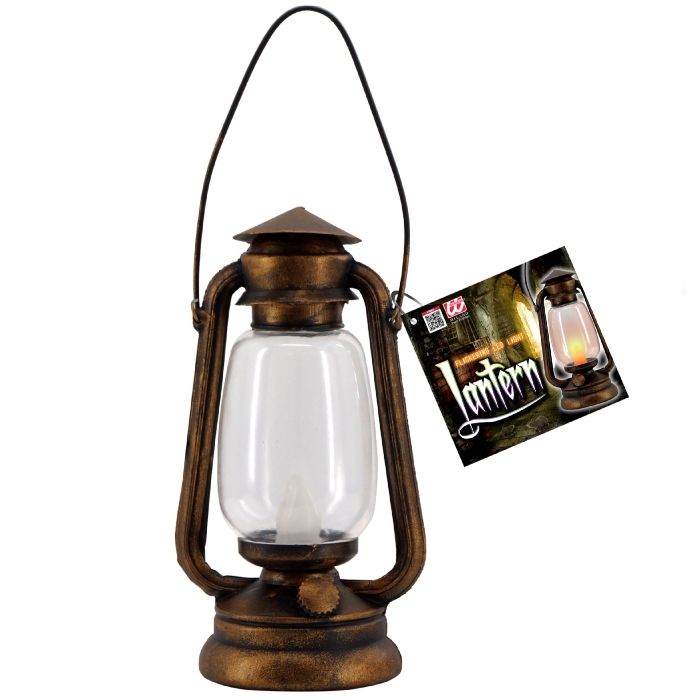 LED lanterne 25 cm brun 