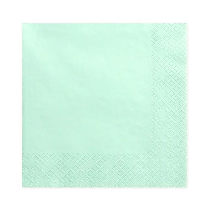 Lime green napkins 20x - 33x33 cm